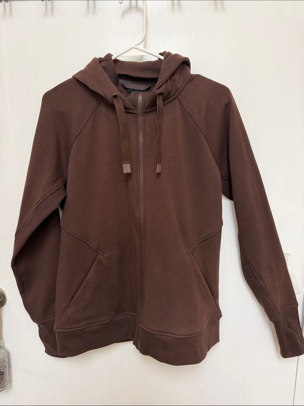 Womans Brown Full-Zip Hoodie Jacket